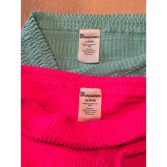 NWT No Boundaries Tube Tops L/XL - Picture 2 of 3